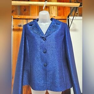 Elegant Blue Women's Jacket